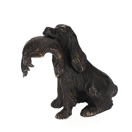 LOVERGREEN BRONZE CHIEN ET FAISANT