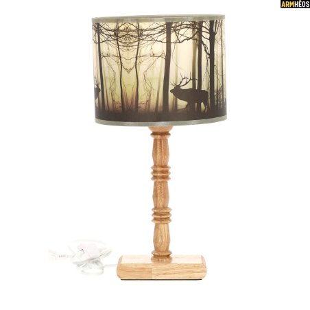 LOVERGREEN LAMPE BOIS CLAIR GRAND GIBIERS