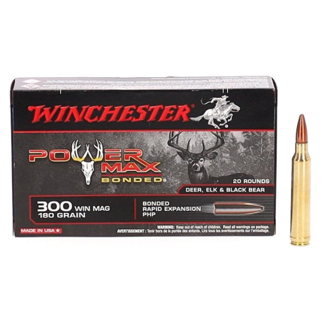 WINCHESTER CAL .300 WIN MAG, POWER MAX BONDED - 11.7GRAMMES