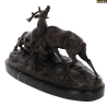 LOVERGREEN BRONZE COMBAT DE CERFS SUR SOCLE