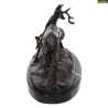 LOVERGREEN BRONZE COMBAT DE CERFS SUR SOCLE