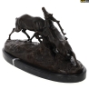 LOVERGREEN BRONZE COMBAT DE CERFS SUR SOCLE