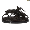 LOVERGREEN BRONZE COMBAT DE CERFS SUR SOCLE