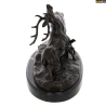 LOVERGREEN BRONZE COMBAT DE CERFS SUR SOCLE