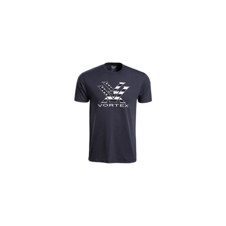 VORTEX T-SHIRT STARS & STRIPES NOIR