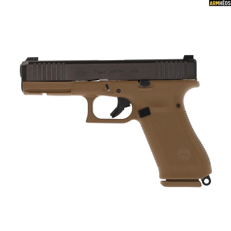 GLOCK 17 GEN5 FR COYOTE CAL.9x19 (VERSION ADOPTÉE PAR L'ARMÉE DE TERRE FRANÇAISE)