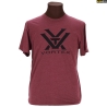 VORTEX T-SHIRT BORDEAUX CORE LOGO NOIR