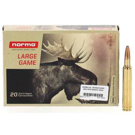 NORMA CAL.300 WEATHERBY MAG, ORYX BONDED - 11.7GRAMMES