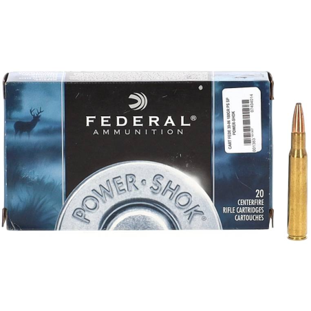 FEDERAL CAL 30-06 SPRG, POWER SHOK -11.7GRAMMES