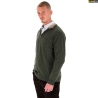 Pull LOVERGREEN LAMBSWOOL COL ZIPPE KAKI