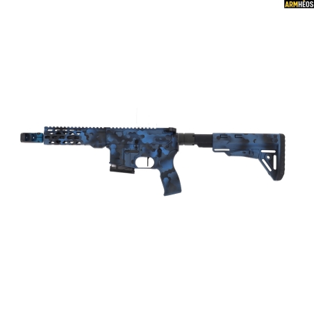 CARABINE LEGACY ARMAMENT AR15 CAL 223 REM CANON 7.5" C3 HEXA-CAMO BLEU