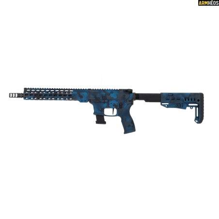 CARABINE LEGACY ARMAMENT AR9 C/9MM CANON 12" C3 HEXA-CAMO BLEU