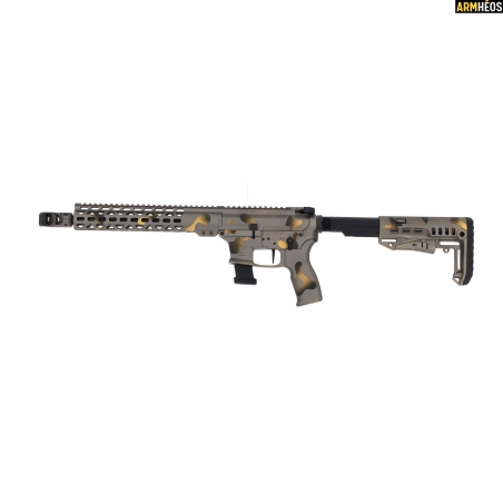 LEGACY ARMAMENT AR9 EXTREME CUSTOM LEVEL 3 - 9 MM - HEXA CAMO GREY GOLD 12"