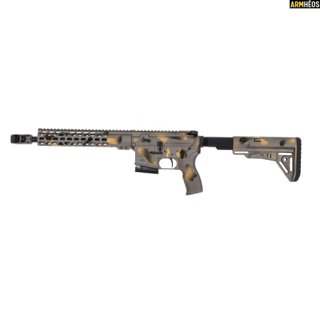 LEGACY ARMAMENT AR15 EXTREME CUSTOM LEVEL 3 - 223 REM - HEXACAMO GREY GOLD 12"