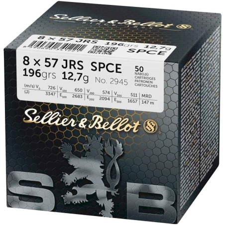 SELLIER & BELLOT CAL .8X57 JRS, SPCE - 12.7GRAMMES