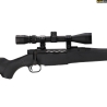 PACK MOSSBERG PATRIOT SYNTHÉTIQUE CANON FILETÉ 56 CM + LUNETTE 3-9X40