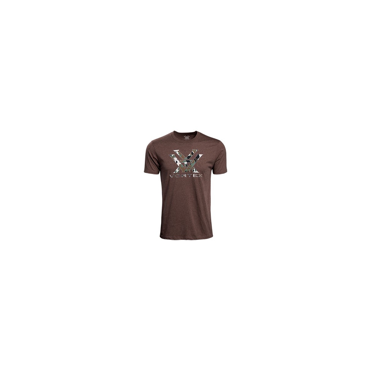 T-SHIRT MARRON LOGO VORTEX CAMOUFLAGE