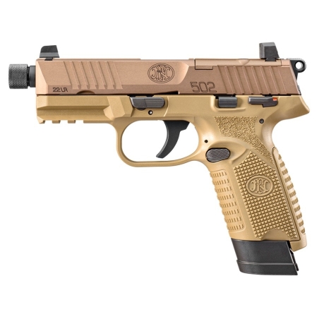 FNH 502 TACTICAL FDE PACK IRIDIUM RDS CAL .22 LR