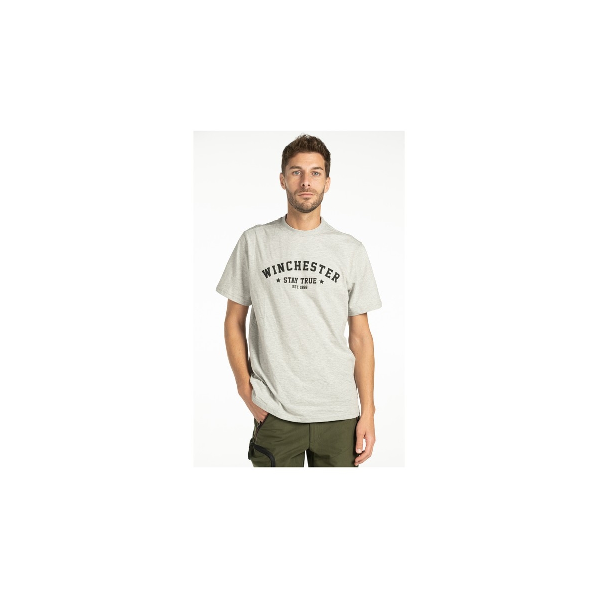 WINCHESTER T SHIRT ROCKDALE GREY