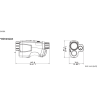 HIKMICRO MONOCULAIRE DE VISION THERMIQUE GRYPHON GH35L AVEC TELEMETRE LASER