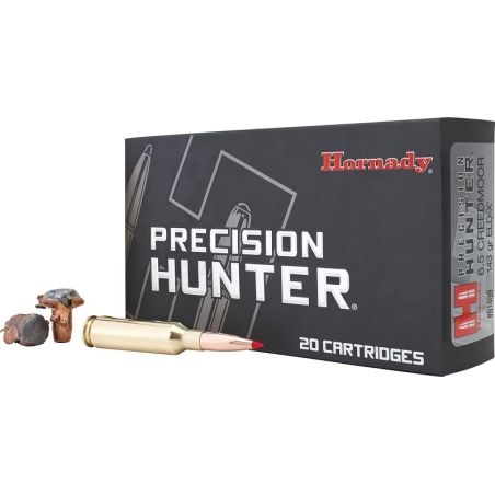 HORNADY CAL .6.5 CREEDMOOR, PRECISION HUNTER - 9.25GRAMMES