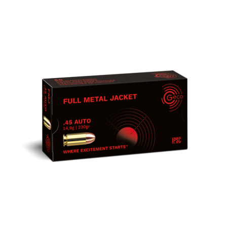 GECO .45 AUTO FULL METAL JACKET  230 GR x50