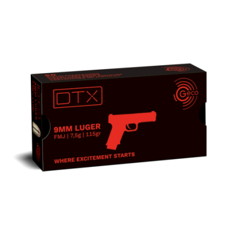 GECO 9X19 DTX FMJ 115GR X50