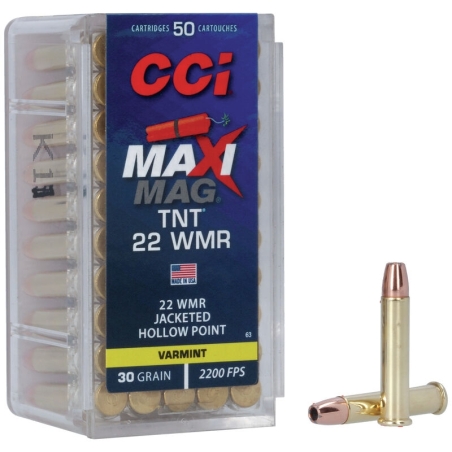 CCI MAXI MAG TNT 22 WIN MAG  JHP 30GR X50