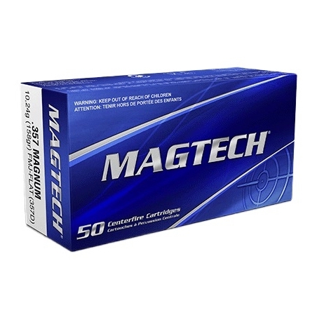 MAGTECH .357 MAG 158GR FMJ FLAT X50