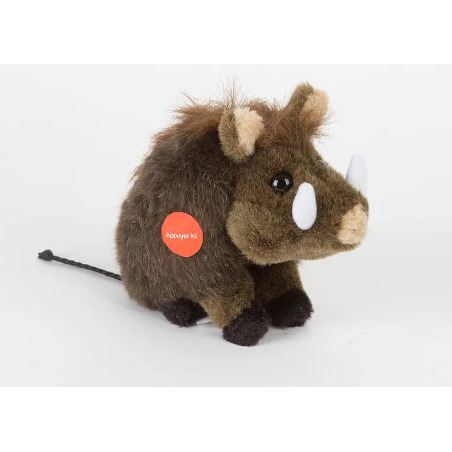 PELUCHE SANGLIER SONORE  - 18 CM