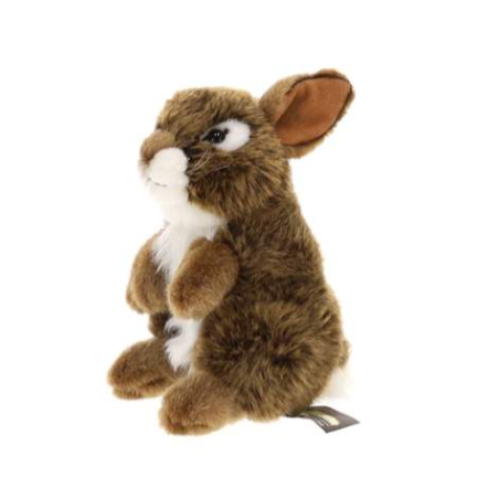 PELUCHE LAPIN BRUN - 18CM